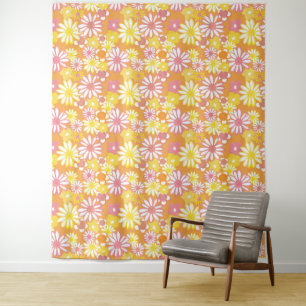 Sommer-Gänseblümchen-Teppich Wandteppich