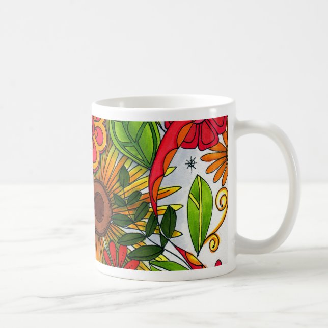Sommer-Garten-Tasse Kaffeetasse (Rechts)