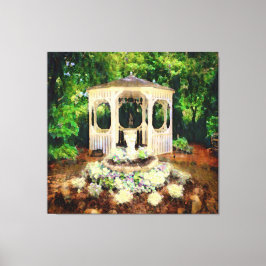 SOMMER GAZEBO Gestaltete Leinwand Kunst