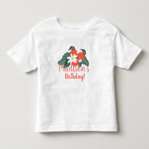 Sommer Geburtstagsfeier mit Erdbeeren    Kleinkind T-shirt