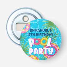 Sommer-Geburtstagsgeschenk Tropische Poolparty-Fla
