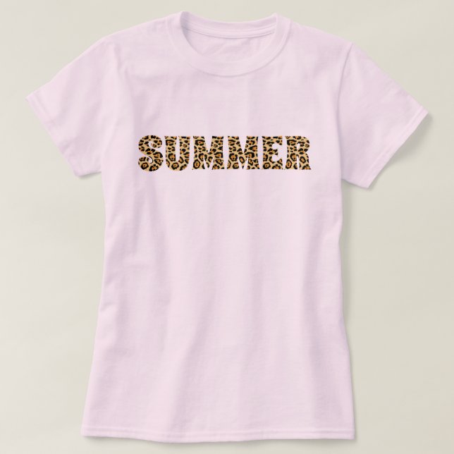Sommer-Gepard-Druck T-Shirt (Design vorne)