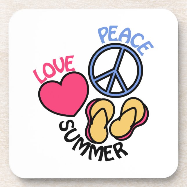 Sommer Getränkeuntersetzer (Vorderseite)