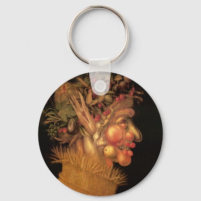 Sommer - Giuseppe Arcimboldo Schlüsselanhänger (Vorderseite)