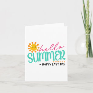 Sommer Glücklicher letzter Tag  Karte