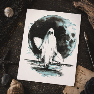 Sommer-Goth-Surfing-Geist Gruselstrand Postkarte