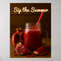 Sommer - Granatapfel Juice Art Printing