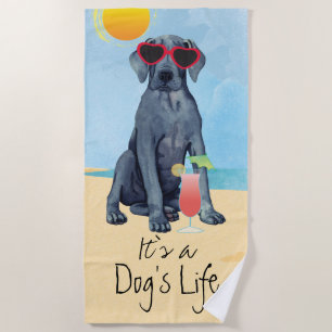 Sommer Great Dane Beach Handtuch