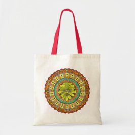 Sommer Green Man Mandala Design Totbeutel Tragetasche