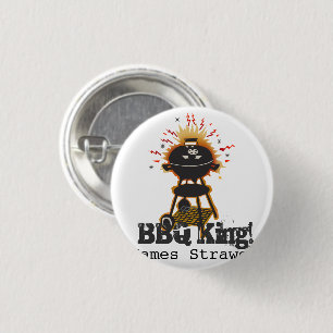 Sommer GRILLEN König Grill Cooking Grilling Name Button