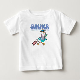 Sommer Gute Vibes Enten Urlaub Kunst Baby T-shirt