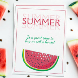 Sommer Gute Zeit, um ein Marketing zu verkaufen Karte