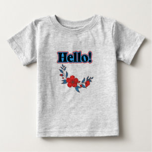Sommer Hallo Blume Baby T-shirt