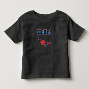 Sommer Hallo Blume Kleinkind T-shirt