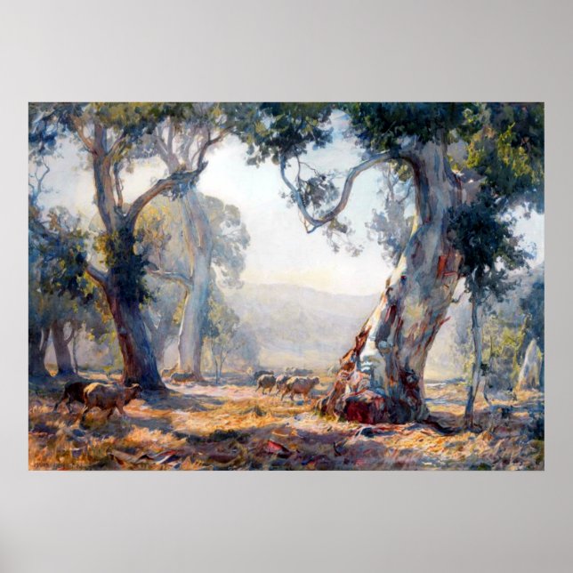 Sommer Hans Heysen 1909 Australische Kunst Poster (Vorne)