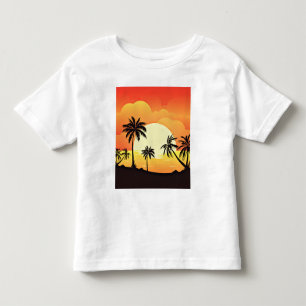 Sommer Hintergrund mit Palmen-32134 Kleinkind T-shirt