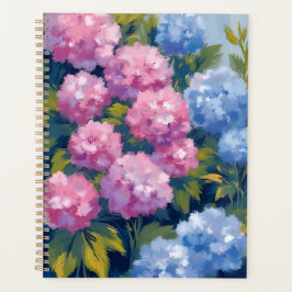 Sommer Hortensien | Rosa und Blaue Küstenblumen Planer