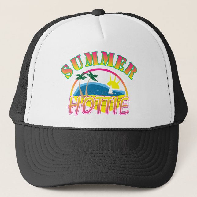Sommer Hottie Truckerkappe (Vorderseite)