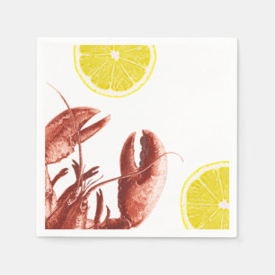Sommer-Hummer-Blutgeschwür-Party Serviette