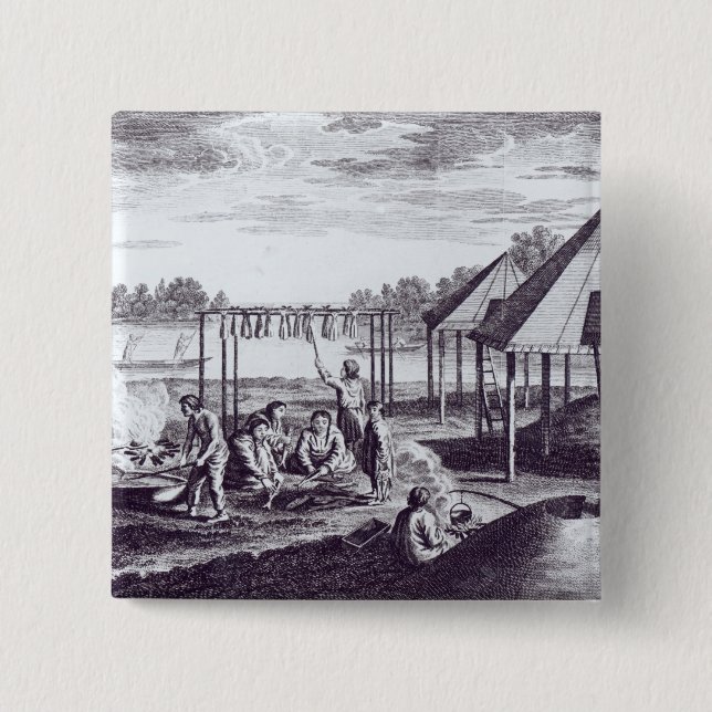 Sommer-Hütten Button (Vorderseite)