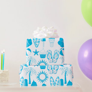 Sommer-Ikonen Geschenkpapier