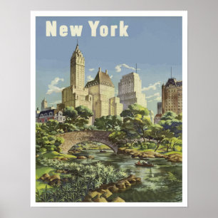 Sommer im Central Park New York Poster