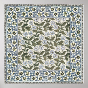 Sommer Immergrün-Blume Hübsch Elegante Blüten Poster