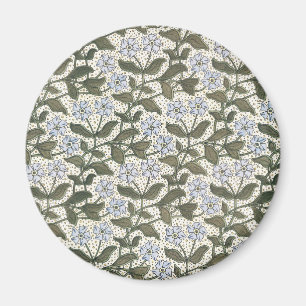 Sommer Immergrün Blüten Jugendstil Botanik Magnet