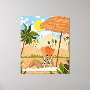Sommer in Ägypten Leinwanddruck