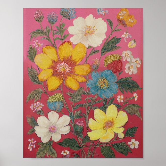 Sommer in Blüte Poster (Vorne)
