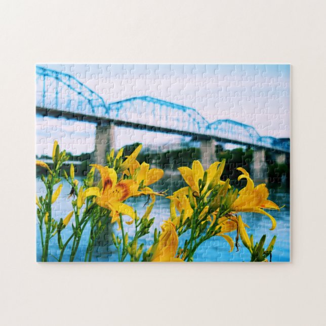 Sommer in Chattanooga - Walnut Street Bridge 11x14 Puzzle (Horizontal)