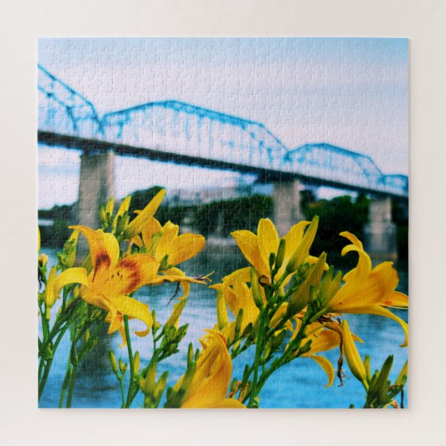 Sommer in Chattanooga - Walnut Street Bridge 20x20 Puzzle (Vertikal)