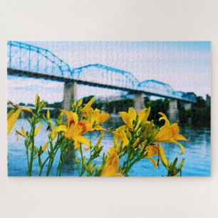 Sommer in Chattanooga - Walnut Street Bridge 20x30 Puzzle