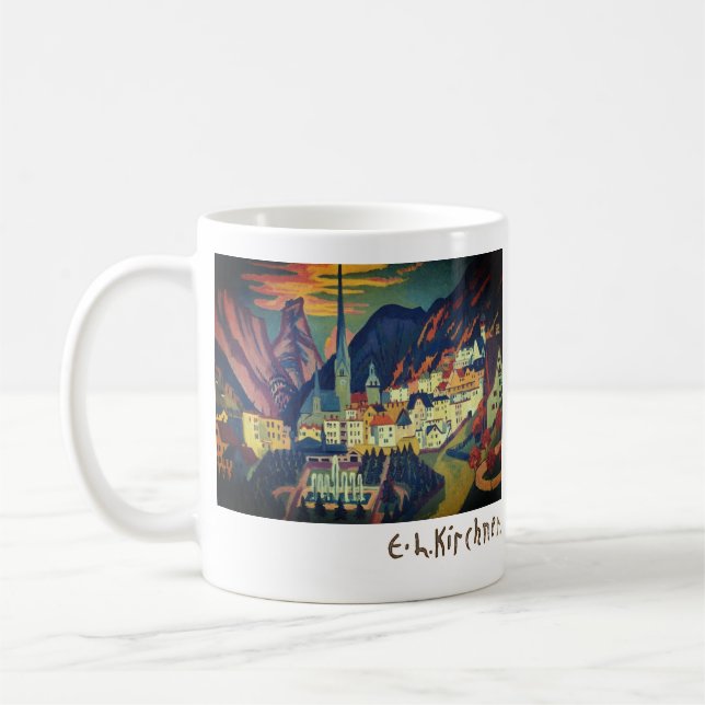 Sommer in Davos von E.L. Kirchener (1925) Kaffeetasse (Links)