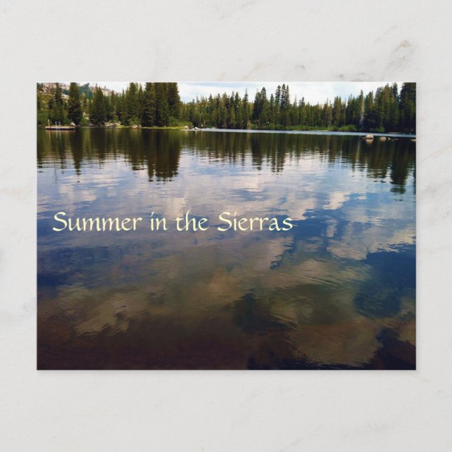 Sommer in den Sierras Postkarte (Vorderseite)