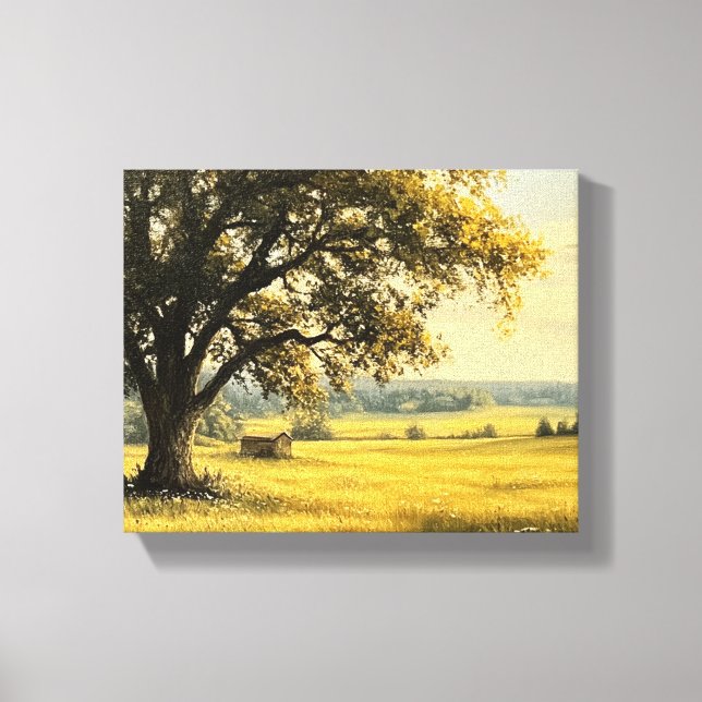 Sommer in der Landschaft Leinwanddruck (Vorderseite)