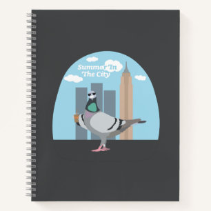 Sommer in der Stadt Spiralblock Notizbuch