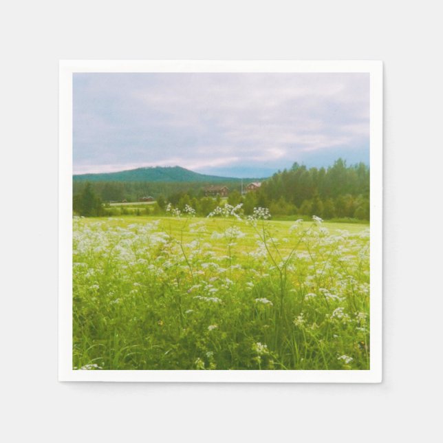 Sommer in Hälsingland - Helsingia  Serviette (Vorderseite)