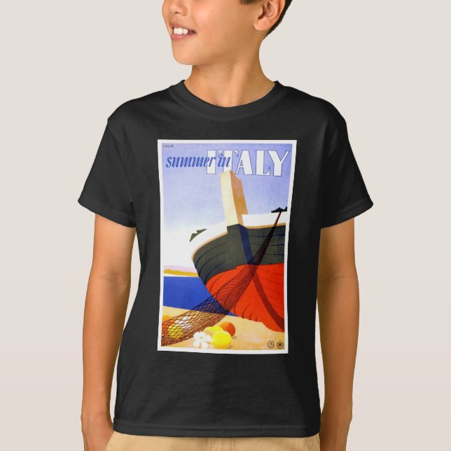 Sommer in Italien Vintage Travel T-Shirt (Vorderseite)