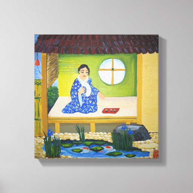 Sommer in Japan Leinwanddruck (Vorderseite)