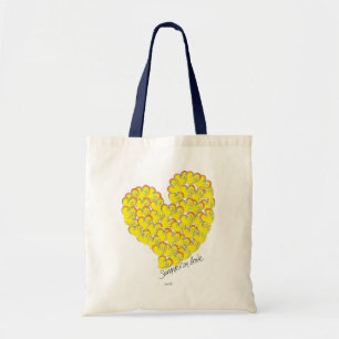 Sommer in Liebe - Sonnenbad & Beach Herz Tote Tasc Tragetasche