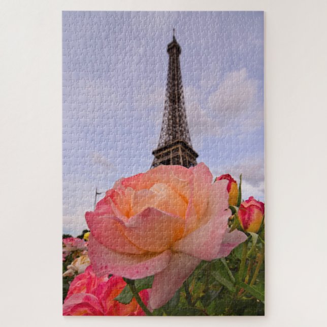 Sommer in Paris - Eiffelturm - 20x30 - 1014 Stk. Puzzle (Vertikal)