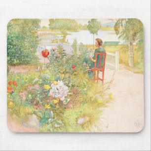Sommer in Sundborn von Carl Larsson Mousepad