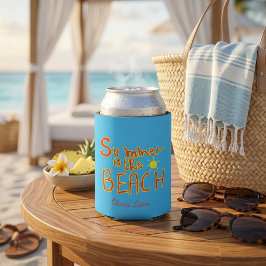 Sommer ist der Strand benutzerdefinierte Retro- Do Dosenkühler