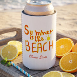 Sommer ist der Strand benutzerdefinierte Retro- Do Dosenkühler