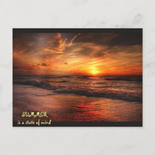 SOMMER ist ein Staat der Postkarte