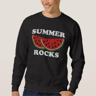 Sommer ist super Wassermelone Retro Süße Wasserme Sweatshirt