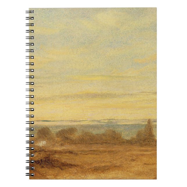 Sommer John-Polizist-| - Abends-Landschaft (Öl O Notizblock (Vorderseite)