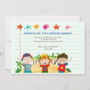 Sommer-Jungen-Einladung Einladung