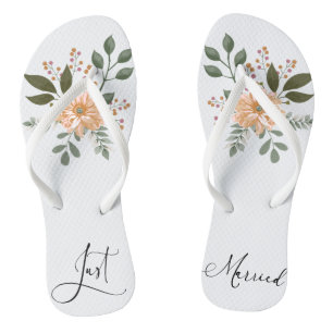 Sommer "Just Married" Flip Flops